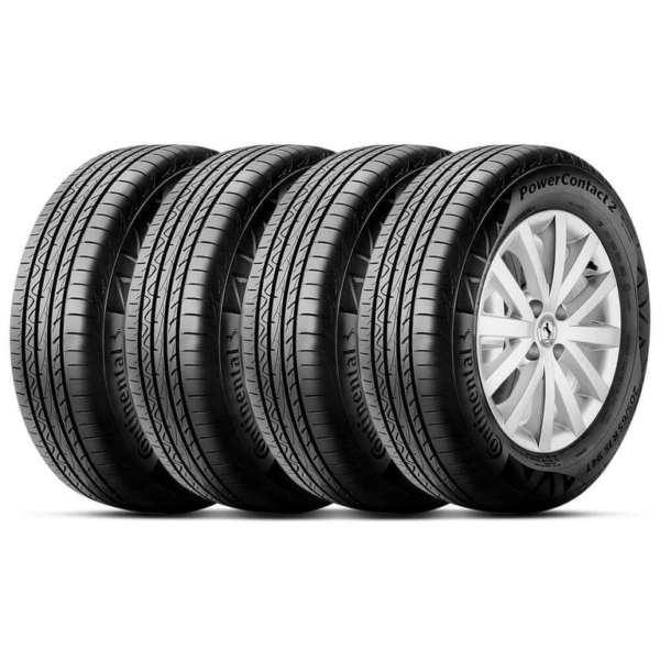 Kit 4 Pneu Continental Aro 14 185/60r14 82h Powercontact2